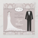 Search for pink damask wedding invitations Grey