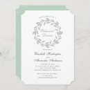 Search for mint rehearsal dinner invitations Botanical
