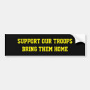 Search for support our troops bumper stickers War