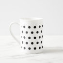 Search for black and white polka dots mugs Modern
