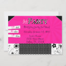 Search for hot pink zebra invitations Girls