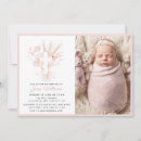 Search for pink baby girl christening invitations Watercolor floral