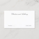 Search for meal choice wedding place cards Elegant