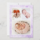 Search for photo collage birth announcement cards Handwritten script typography