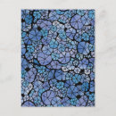 Search for abstract flowers postcards Blue