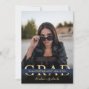 Search for blue and gold graduation invitations 3 photo