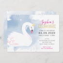 Search for swan birthday invitations Princess