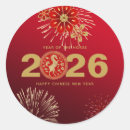 Search for red gold chinese new year stickers Zodiac