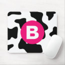 Search for cow print mousepads Black and white