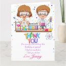 Search for science birthday thank you cards Chemistry