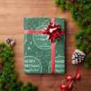 Search for happy new year wrapping paper Green