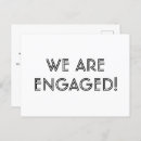 Search for engagement postcards We are engaged