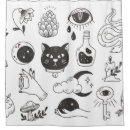 Search for mystical shower curtains Black