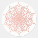 Search for rose gold mandala stickers White