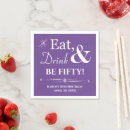 Search for 50th purple napkins Retro