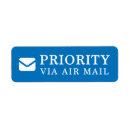 Search for air mail return address labels Postcrossing