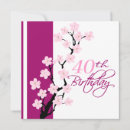 Search for pink cherry blossom birthday invitations Tree
