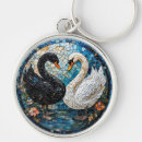 Search for black swan key rings Heart