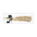 Search for glam return address labels Black