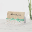 Search for burlap and lace thank you cards Rustic