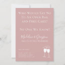 Search for open bar wedding save the dates Free drinks
