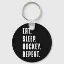 Search for eat sleep hockey key rings Fun