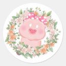 Search for girl farmer stickers Pig