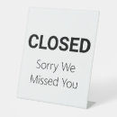 Search for closed signs Black and white