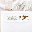 Search for birds on a branch return address labels Fall
