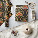 Search for black gold art deco wrapping paper Pattern