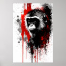 Search for black and white monkey art Gorilla