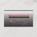 Search for mobile auto detailing business cards Car washing