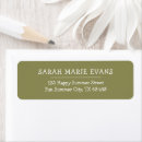 Search for olive return address labels Modern