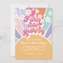 Search for sunshine and rainbows invitations Pink