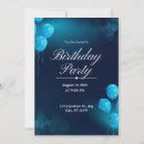 Search for dark blue birthday invitations Party