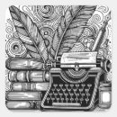 Search for antique typewriter stickers Author