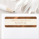 Search for rustic chic return address labels Terracotta
