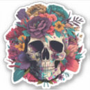 Search for mexican sugar skull stickers Colourful