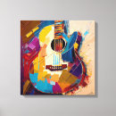 Search for guitar canvas prints Music
