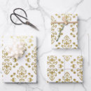 Search for gold damask wrapping paper Chic