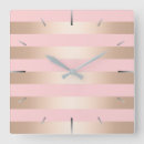 Search for pink and gold clocks Stylish