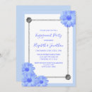 Search for light blue engagement party invitations Floral