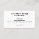 Search for pool cleaning business cards Maintenance