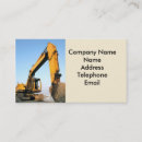 Search for backhoe business cards Building