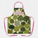 Search for forest green aprons Vintage