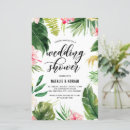 Search for tropical shower wedding invitations Watercolor