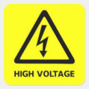 Search for high voltage stickers Warning