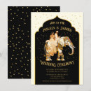 Search for elephant wedding invitations Gold
