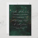 Search for dark green and gold wedding invitations Modern