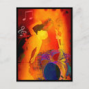 Search for drums cards invites Colourful